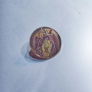 This is a vintage old Ozzy Osbourne speak of the devil lapel good shape